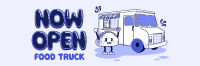 Cutesy Food Truck Mascot Twitter Header Design