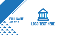 Blue Thick Parthenon Business Card Image Preview