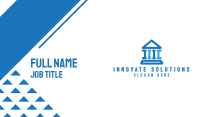 Blue Thick Parthenon Business Card Image Preview