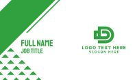 Green Bullet D Business Card Image Preview