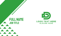 Green Bullet D Business Card Design