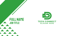 Green Bullet D Business Card Image Preview