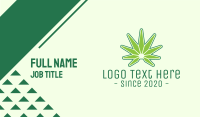 Modern Edgy Cannabis Business Card Image Preview