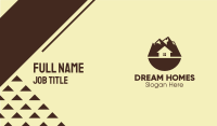 Brown Mountainside House  Business Card Image Preview