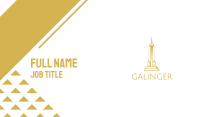 Gold Sharp Tower Business Card Image Preview