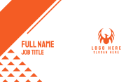 Orange Dragon Wing Business Card Image Preview