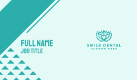 Minimalist Blue Lotus Business Card Image Preview