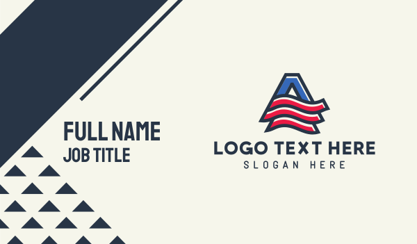 American Letter A Business Card Design Image Preview