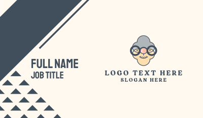 Old Granny Head Business Card Image Preview