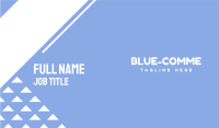 Baby Blue Text Business Card Image Preview