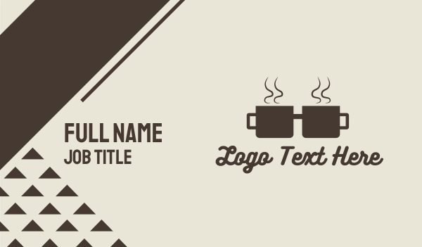 Coffee Cup Geek Business Card Design Image Preview