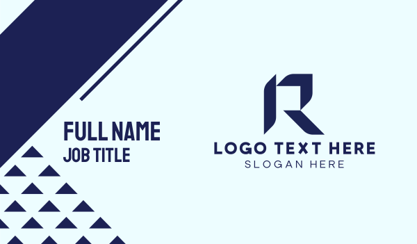Tech App Letter R Business Card Design Image Preview