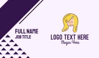Blonde Hair Salon Business Card Image Preview