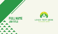 Green Pine Tree Forest Business Card Design