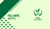 Green Eco Real Estate Business Card Image Preview