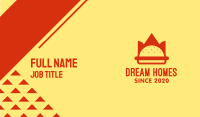 Burger Crown Restaurant   Business Card Image Preview