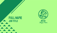 Eco Green House Business Card Image Preview