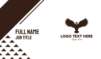 Brown Flying Owl Business Card Design
