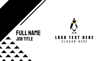 Penguin & Hat Business Card Image Preview