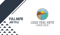 Mountain Lagoon Badge Business Card Image Preview