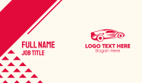 Red Supercar Business Card Image Preview