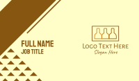 Brown Beer Bottle Stack Business Card Image Preview