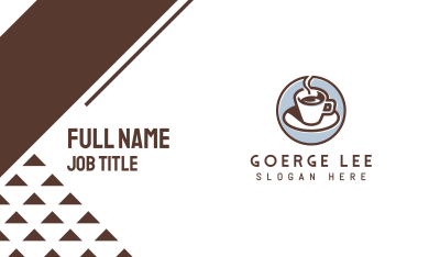 Espresso Cafe Coffee Business Card Image Preview