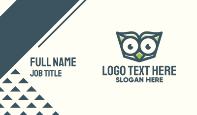 Owl Book Read Business Card