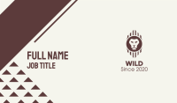 Brown Wild Lion Business Card Image Preview