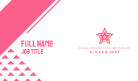 Entertainment Star Letter Business Card Image Preview