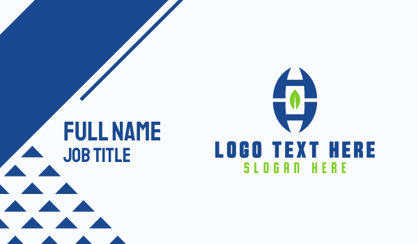 Letter H Leaf Business Card Design Image Preview