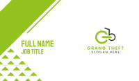 Green Bicycle Business Card Image Preview