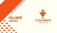 Carrot Juice Cocktail Drink Business Card Image Preview