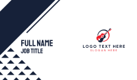 Red Blue Guitar Business Card Preview