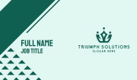 Green Simple Tiara  Business Card Image Preview