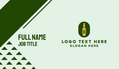 Organic Beer Bottle  Business Card Image Preview