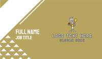 Food Fork Spoon Mascot  Business Card Image Preview