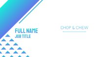 Blue Gradient Tech Wordmark Business Card Image Preview