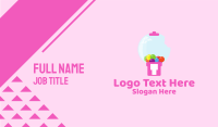 Cute Bubblegum Machine Business Card Image Preview