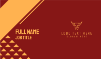 Golden Angry Ox  Business Card Preview