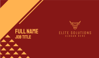 Golden Angry Ox  Business Card Design