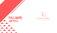 Classic Serif Letter N Business Card Image Preview