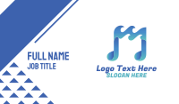 Water Music Ocean Sounds Business Card Image Preview