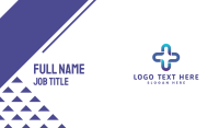 Generic Plus Cross Business Card Preview