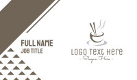 Minimalist Asian Bowl Business Card Image Preview