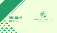 Green Leaves Letter K Business Card Image Preview