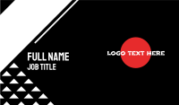 Japanese Resto Wordmark Business Card Design