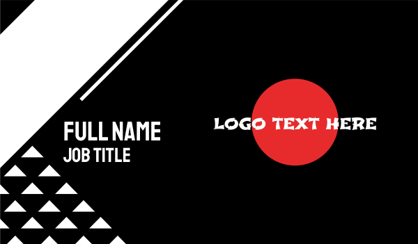 Japanese Resto Wordmark Business Card Design Image Preview