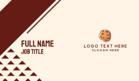Chocolate Chip Cookie Biscuit Business Card Design