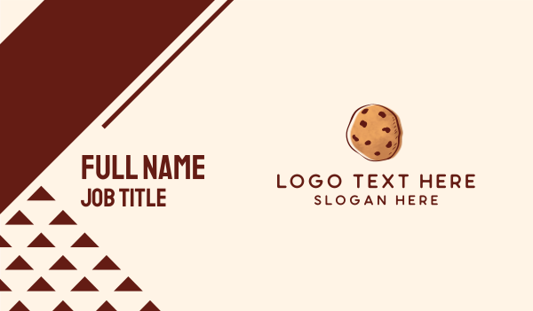 Chocolate Chip Cookie Biscuit Business Card Design Image Preview